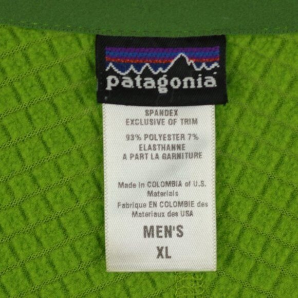 Patagonia Men's XL Green 1/4 Zip Regulator Fleece Pullover Performance Jacket - Picture 7 of 9